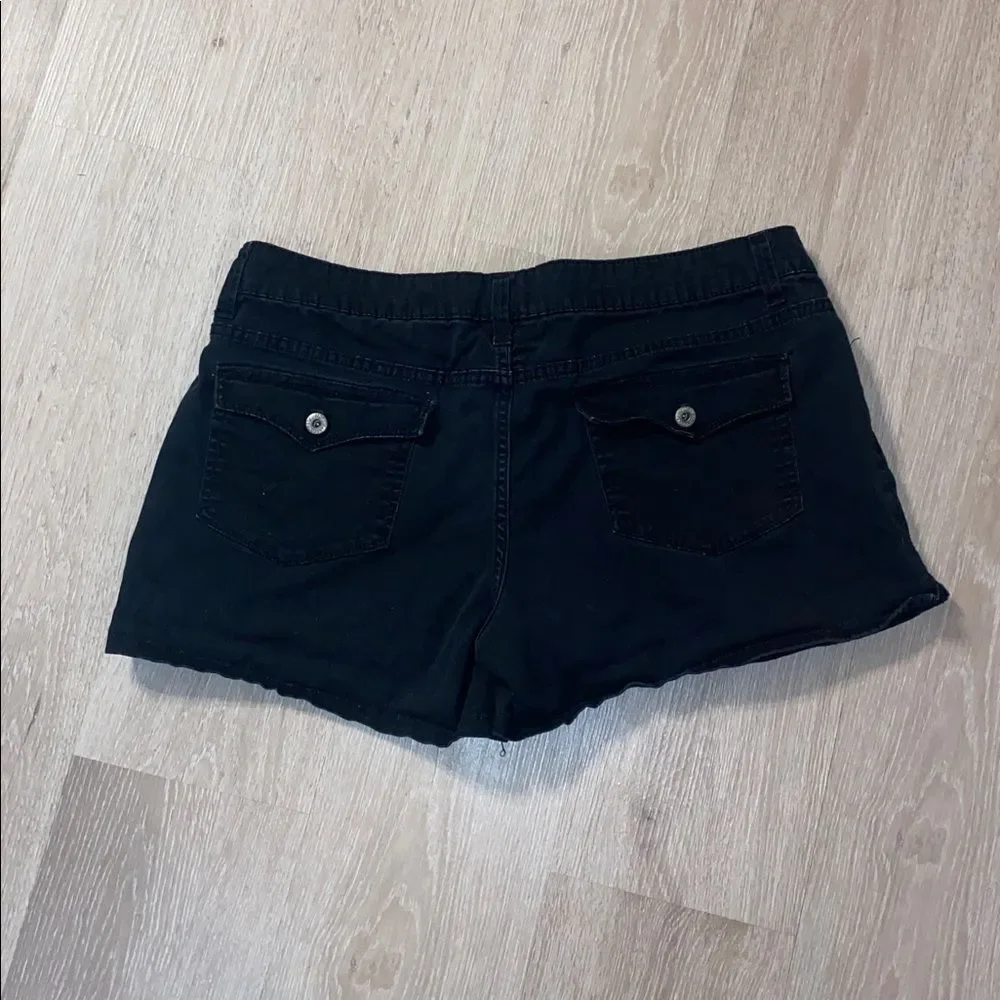 Faded Glory Black Chino Shorts | Size 14 | Casual Everyday Classic